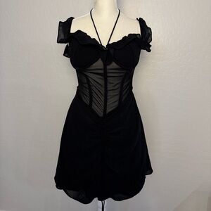 Elegant Black Mini Dress